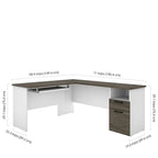 Bestar Norma L-shaped Desk