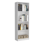 Kenyon Tall 4-Shelf wide and Cabinet Bookcase Set of 2