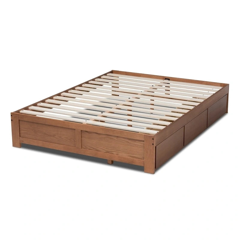 Wren Modern and Contemporary 3-Drawer Platform Storage Bed Frame