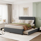 Queen Size Bed with Twin XL Size Trundle