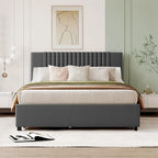 Queen Size Bed with Twin XL Size Trundle