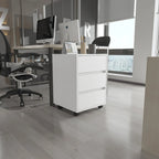 FM Furniture Vienna Three Drawers Filing Cabinet Roller Blade Glide