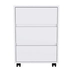 FM Furniture Vienna Three Drawers Filing Cabinet Roller Blade Glide