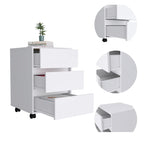FM Furniture Vienna Three Drawers Filing Cabinet Roller Blade Glide