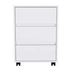FM Furniture Vienna Three Drawers Filing Cabinet Roller Blade Glide