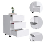 FM Furniture Vienna Three Drawers Filing Cabinet Roller Blade Glide