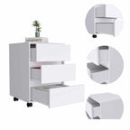 FM Furniture Vienna Three Drawers Filing Cabinet Roller Blade Glide