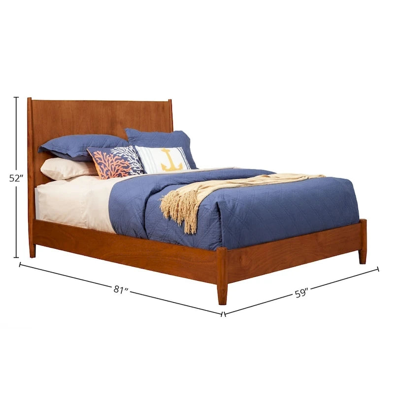 Carson Carrington Grenivik Mid Century Modern Panel Bed