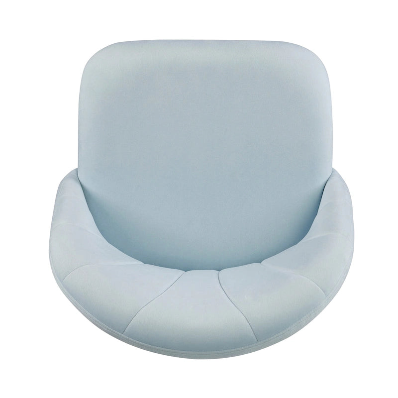 Aubrie Velvet Curved Swivel Desk Chair