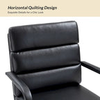 Joseph Modern Task Faux Leather Chair with Tilt Lock and Center Tilt by HULALA HOME