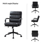 Joseph Modern Task Faux Leather Chair with Tilt Lock and Center Tilt by HULALA HOME