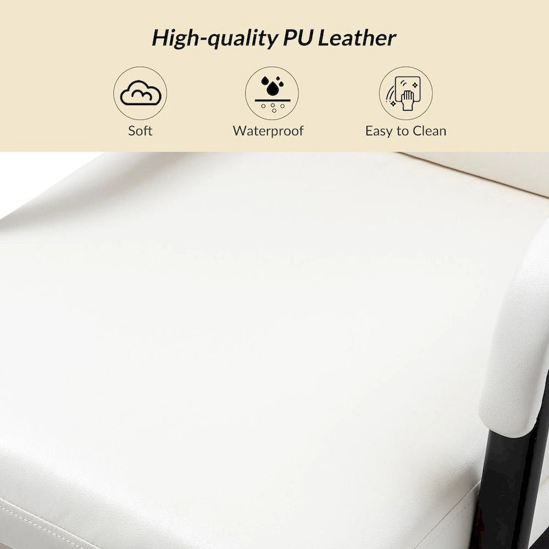 Joseph Modern Task Faux Leather Chair with Tilt Lock and Center Tilt by HULALA HOME