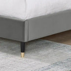 Roundhill Furniture Rozitta Upholstered Wingback Platform Bed