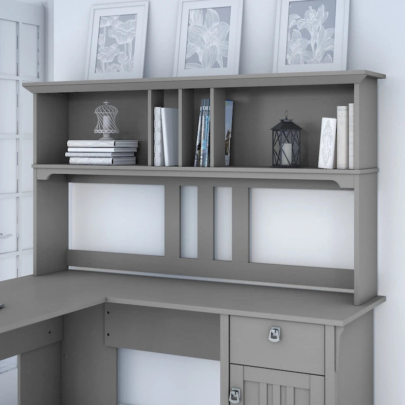 Bush Furniture Salinas 60W Hutch- Hutch Only - 60.00L x 10.51W x 32.99H