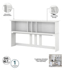 Bush Furniture Salinas 60W Hutch- Hutch Only - 60.00L x 10.51W x 32.99H