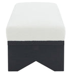 SAFAVIEH Couture Boris Mid-Century Modern Bench - 62.4 In. W x 19.7 In. D x 16.5 In. H - 62Wx20Dx17H