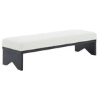 SAFAVIEH Couture Boris Mid-Century Modern Bench - 62.4 In. W x 19.7 In. D x 16.5 In. H - 62Wx20Dx17H