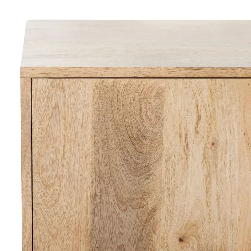 SAFAVIEH Couture Zhanat Natural Wood Sideboard - 63 W x 18 D x 29 H - 63Wx18Dx29H