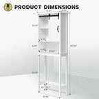 Bath Storage Cabinet Bathroom Space Saver Over the Toilet Bath Fixtures Bathroom Organizer Shelf - See Picture