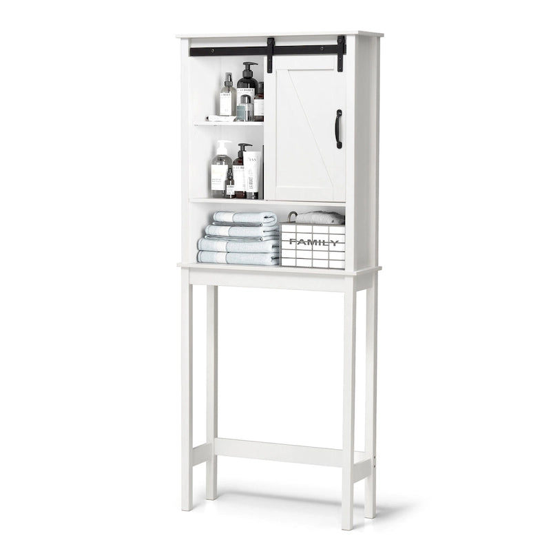 Bath Storage Cabinet Bathroom Space Saver Over the Toilet Bath Fixtures Bathroom Organizer Shelf - See Picture