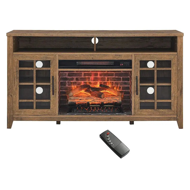 TV Stand for TVs up to 55  with Electric Fireplace