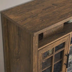 TV Stand for TVs up to 55  with Electric Fireplace