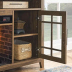 TV Stand for TVs up to 55  with Electric Fireplace