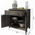 Farmhouse Cabinet with Drawers and Doors 31.5 inch - 15.75D x 31.5W x 31.5H