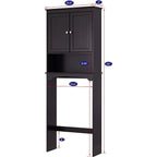 Spirich-Bathroom Shelf Storage Cabinet Over the Toilet with door