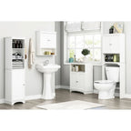 Spirich-Bathroom Shelf Storage Cabinet Over the Toilet with door