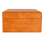 Household Essentials Vegan Leather 2-Layer Jewelry Organizer Box with Clasp Closure - 9.3 L x 7.3 W x 3.8 H