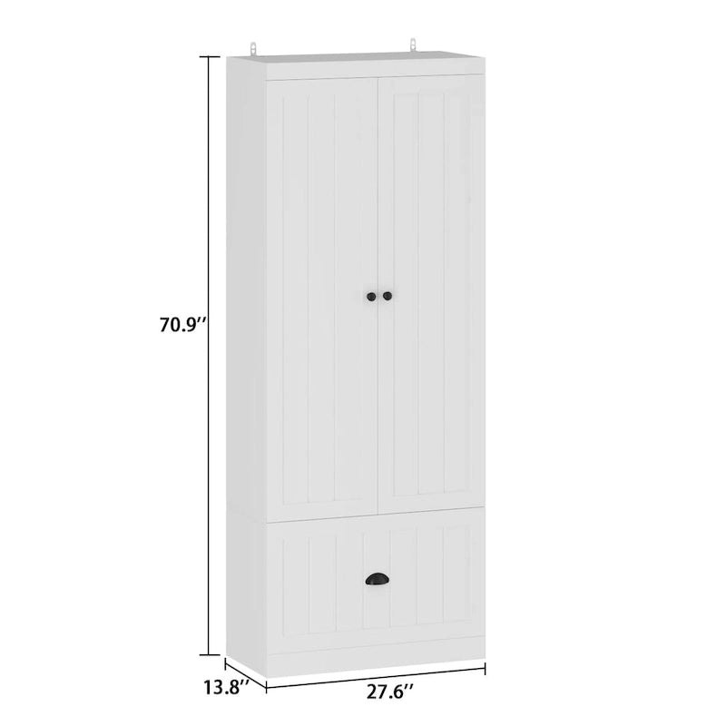 Combo Hall Tree Storage Bench Entryway Shelf Coat Rack Cloest Armoire