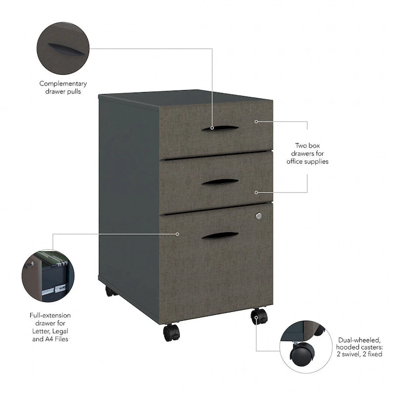 Series A Advantage Beech 3-drawer File
