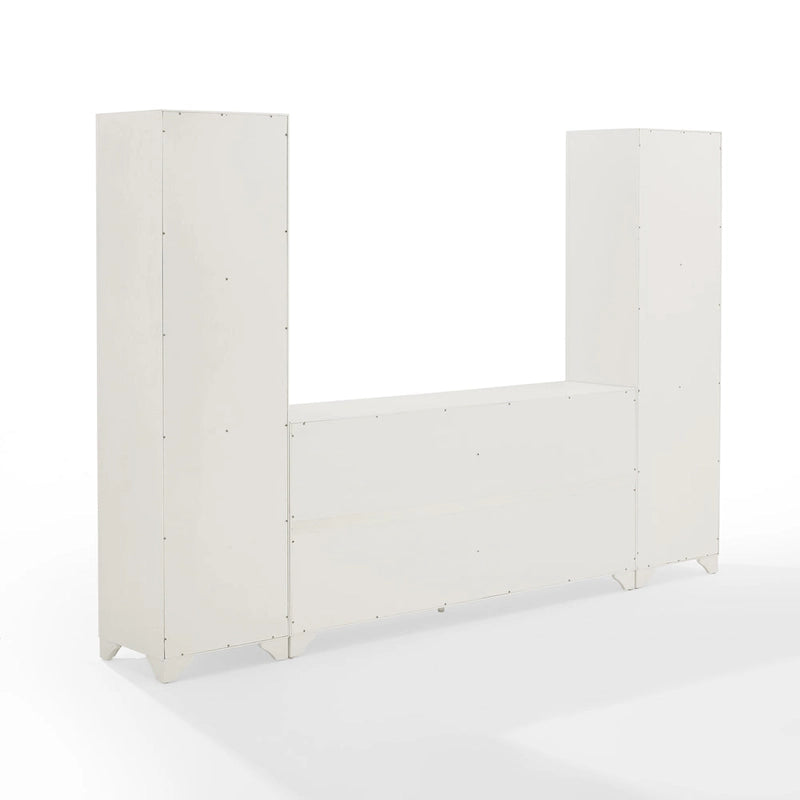 Crosley Tara 3Pc Sideboard And Bookcase Set - 15x97x67.63