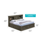 Louis Philippe Queen Storage Platform Bed
