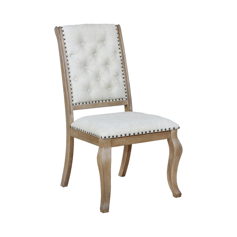 Fremont Barley Brown and Cream 9-piece Dining Set with Removable Leaf