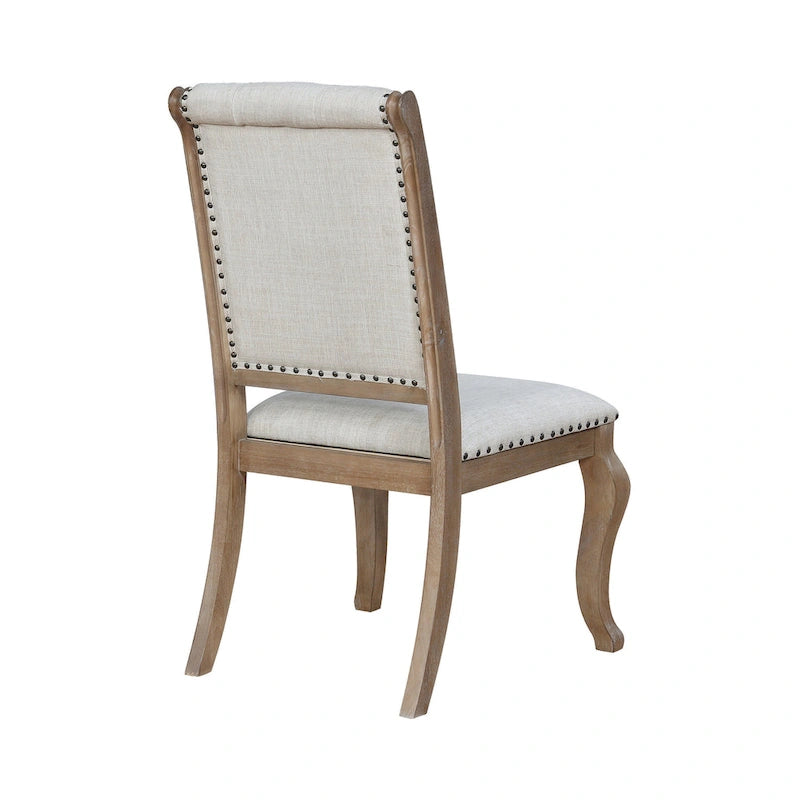 Fremont Barley Brown and Cream 9-piece Dining Set with Removable Leaf