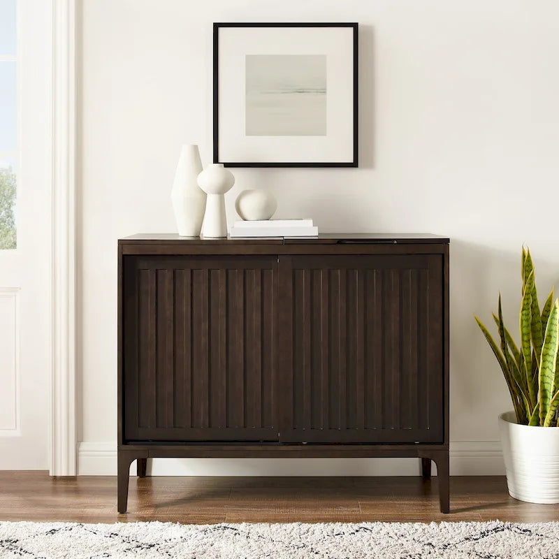 Crosley Asher Record Storage Media Console