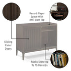 Crosley Asher Record Storage Media Console