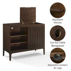 Crosley Asher Record Storage Media Console
