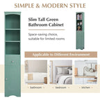 Merax Tall Bathroom Cabinet with Storage Cabinet, Drawer, Shelves