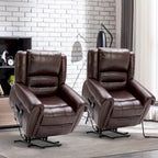 Breathable Rivet Power Lift Recliner Chair with Massage,Heat and USB Port