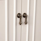 SEI Furniture Taborley Antique White Double-Door Accent Cabinet