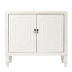 SEI Furniture Taborley Antique White Double-Door Accent Cabinet