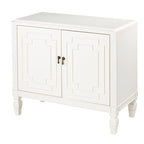 SEI Furniture Taborley Antique White Double-Door Accent Cabinet