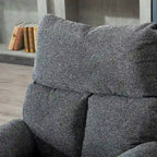Swivel Rocker Fabric Recliner Chair Manual Reclining Sofa Set of two