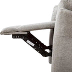 Swivel Rocker Fabric Recliner Chair Manual Reclining Sofa Set of two