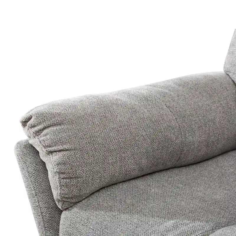 Swivel Rocker Fabric Recliner Chair Manual Reclining Sofa Set of two