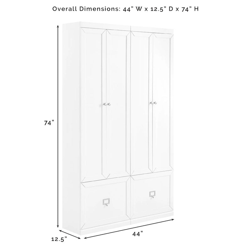Crosley Harper 2Pc Entryway Set - 12.5 x 44 x74
