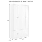 Crosley Harper 2Pc Entryway Set - 12.5 x 44 x74
